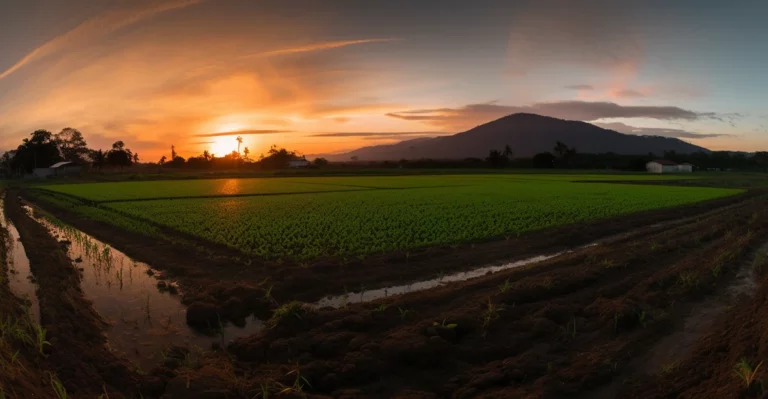 A photo of an agricultural filed in the Philippines.