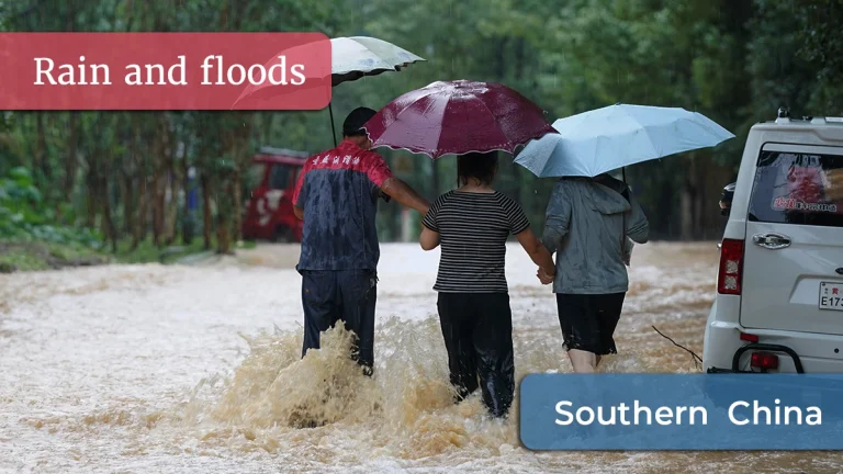 Southern China rain and floods