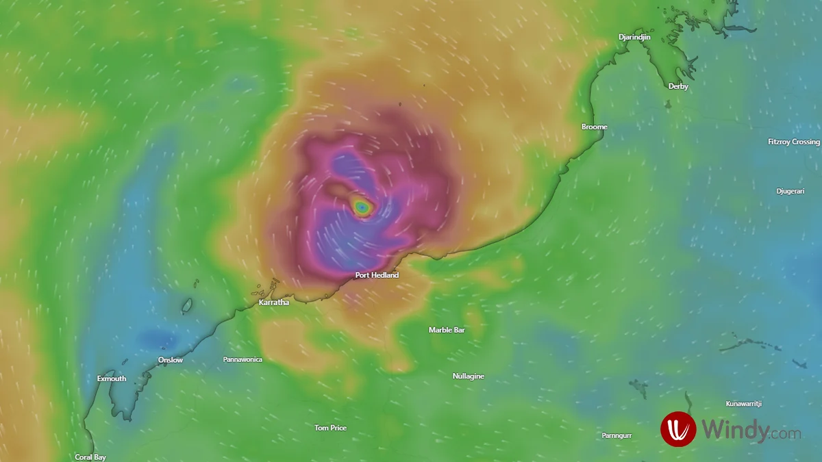 Western australias pilbara coast on high alert as cyclone zelia intensifies to category five