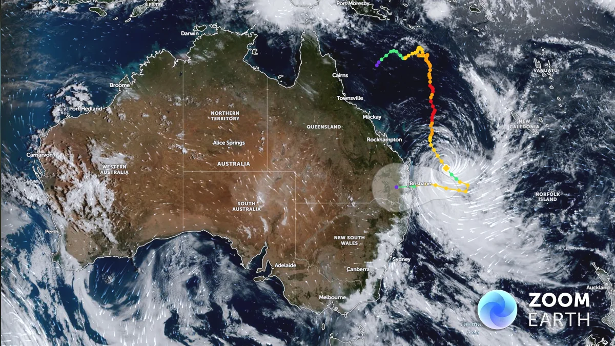 Bom forecasts cyclone alfred to hit brisbane