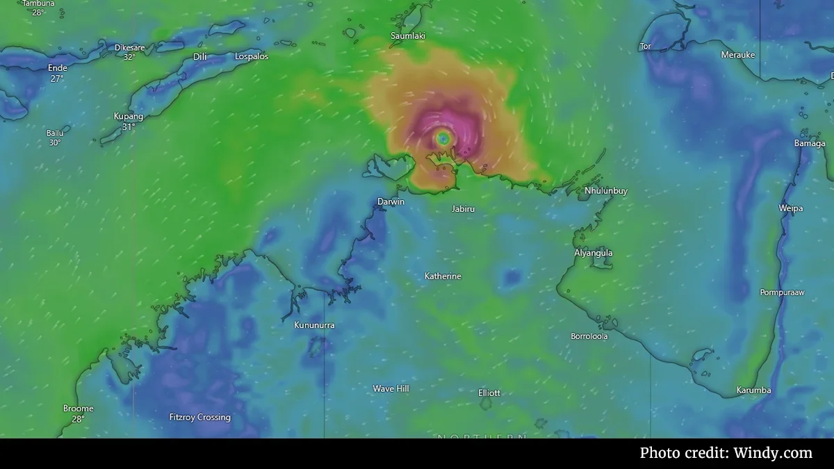 Cyclone fina intensifies to category 2 as darwin braces for impact  rein asia