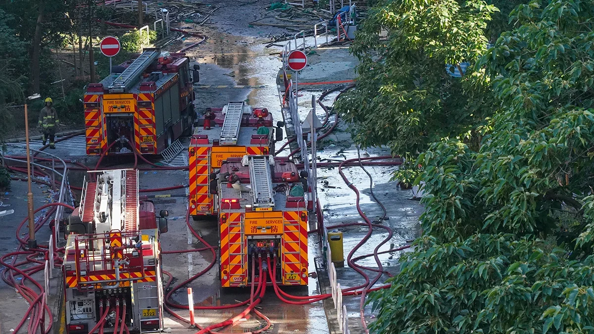 Massive blaze tears through tai po housing estate in hong kong  rein asia