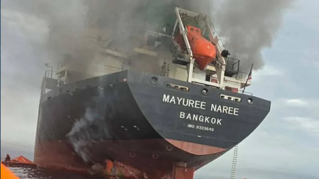 thai-and-japanese-vessels-hit-in-strait-of-hormuz-as-attacks-on-merchant-shipping-resume