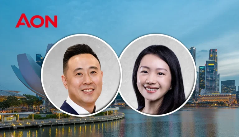 Jonathan Koh and Theresa Loke who have joined Health Solutions at Aon in Singapore
