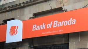 Bank of Baroda files notice of loss with lead cyber insurer National Insurance — report Orange Bank of Baroda sign with white logo and the text 'Bank of Baroda' and 'Mumbai Main Branch Office'.