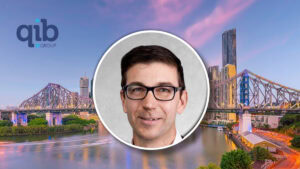 Alan Moran named chief broking officer at QIB Group Alan Moran with Brisbane skyline and Story Bridge in the background.