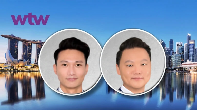 Nicholas Tan and Daniel Teoh, leaders in Singapore's health and benefits, at WTW.