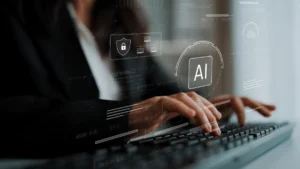 MAS sets AI risk management rules for financial institutions, flags underwriting and third-party use AI icon overlaid on a digital circuit board with a glowing DNA double helix.